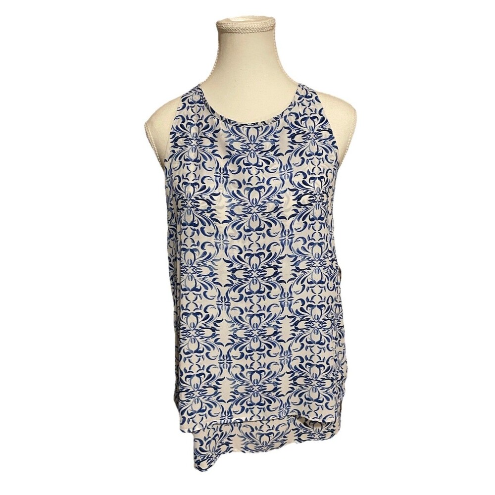 New Directions Sleeveless / Tank Top Blouse Shirt Women Size Small Sheer Lined